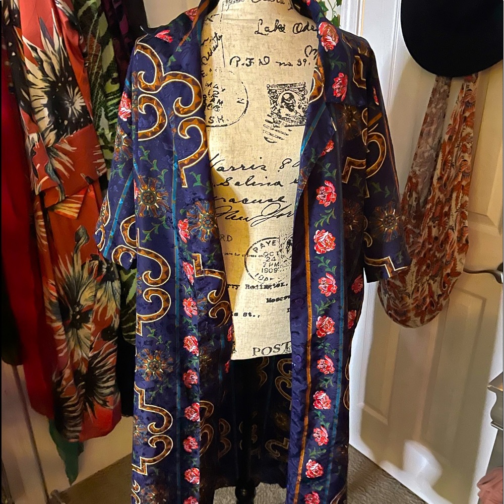 Argee Intimate Sun Teal Robe/Duster/Dress OS